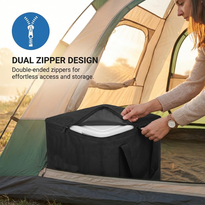 Xygobla Camping Toilet Storage Bag Zip Cover