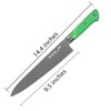 Japanese Chef Knife 9.5 inches, Professional Sushi Knife with Green