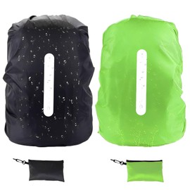 MOAZIFI Rain Cover for Backpacks with Reflective Strips (30 - 40 L), Rain Cover School Bag, School Bag, Rain Cover, Backpack Rain Cover, for Outdoor Camping Hiking