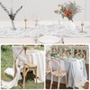 Table Runner White, Pack of 4 Table Runners Cheese Cloth,