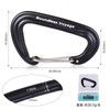 iBasingo BV1026 12KN Outdoor Carabiner, Multi-functional Climbing Ring, Aluminum Alloy