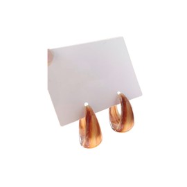 Lightweight Thick Acetic Acid Board Vintage Acrylic Wide Dome U Shape Earrings Retro Chunky Resin Colorful Statement C shape Earrings for Women Girls Party Elegant Jewelry, Resin, acrylic,