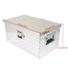 GXYWADY 20 Inch Silver Aluminum Diamond Plate Tool Box with