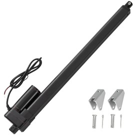 JQDML 20 Inch Stroke Linear Actuator 12V Heavy Duty 440lbs/2000N IP65 Waterproof Electric Actuator Speed 0.31"/sec with Mounting Brackets