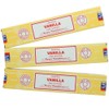 3 X Vanilla Satya Nag Champa Incense Sticks Packs 15g
