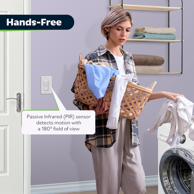 TOPGREENER PIR Motion Sensor Light Switch, Occupancy & Vacancy Motion