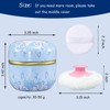 Qopoto Body Powder Puff and Container for Dusting Powder, Women