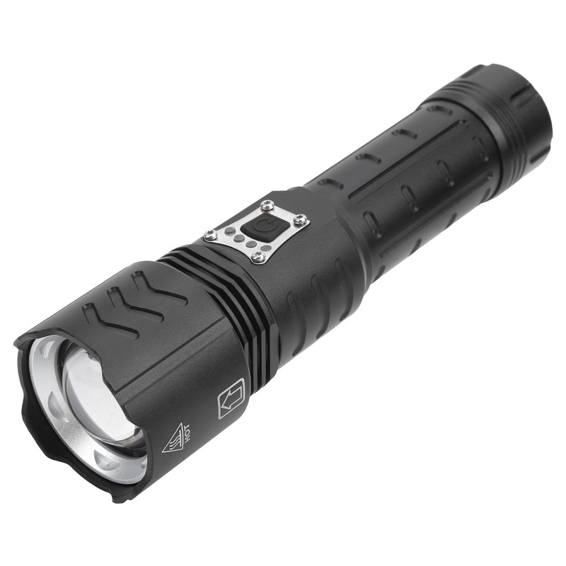 XHP90 Flashlight Zoomable Focusing USB Rechargeable TypeC Rechargeable Torch Outdoor