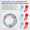 Dreyoo Cycle Timer Clock ON/OFF Plastic Switch Trippers Compatible with