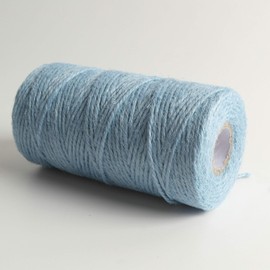 Micomon 300 Feet Natural Jute Twine Best Arts Crafts Gift Twine Christmas Twine Industrial Packing Materials Durable String for Gardening Applications(Lt.Blue)