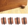4PCS Cylindrical Door Stopper Prevent Impact Silent Punch Free Solid