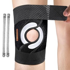 Kniebandagen Für Knieschmerzen Frauen Männer, Verstellbares Kniearmband Mit Stabilisatoren Für Meniskusreiß, MCL, ACL, Arthritis
