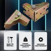 Zrfgbxim 4 Pcs Folding Brackets, Self-Locking Hinges, 90 Degree Foldable