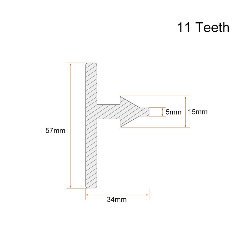 uxcell Chuck Key 5mm Key 11 Teeth for 0.6-6mm Drill