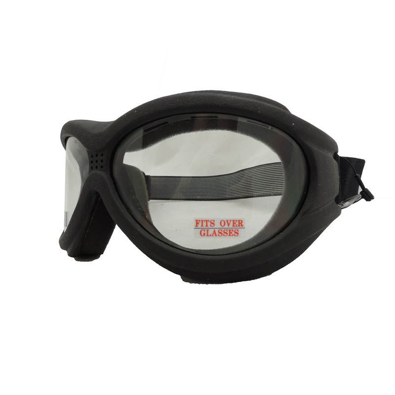 Hot Leathers Big Ben Motorcycle Goggles Clear Lense Fit Over