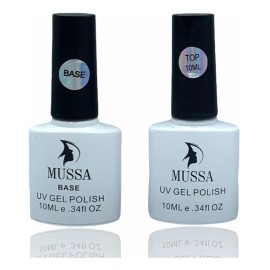 Lé Mussa Base Y Top Finish Gel Uv Para Uñas Marca Mussa 10 Ml