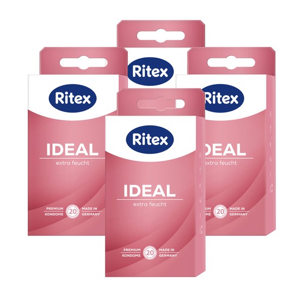 Ritex Ideal Condoms - Extra Moist, Extra Lubricant - Made in Germany 43432 80