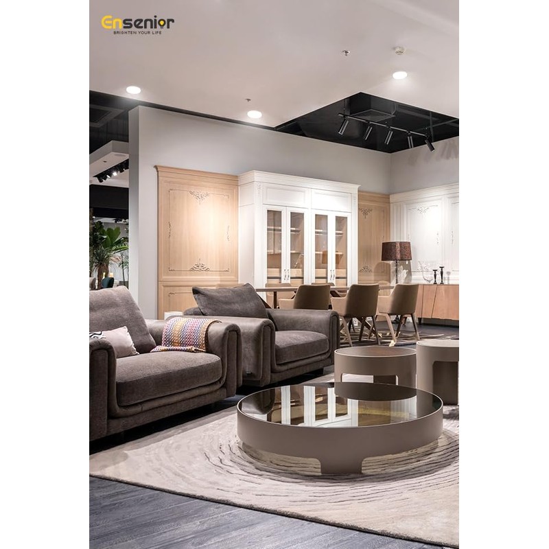 Ensenior 12 Pack 6 Inch LED Recessed Light, Dimmable, 5000K