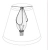 ALUCSET Double Mesh Small Lamp Shade Clip On Bulb Set