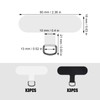 6pcs Phone Tether Tab, Multifuctional Cell Phone Lanyard Patch Tether