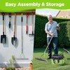 WORKPRO Thatch Rake, 15-Inch Thatching Rake for Lawns, Heavy Duty