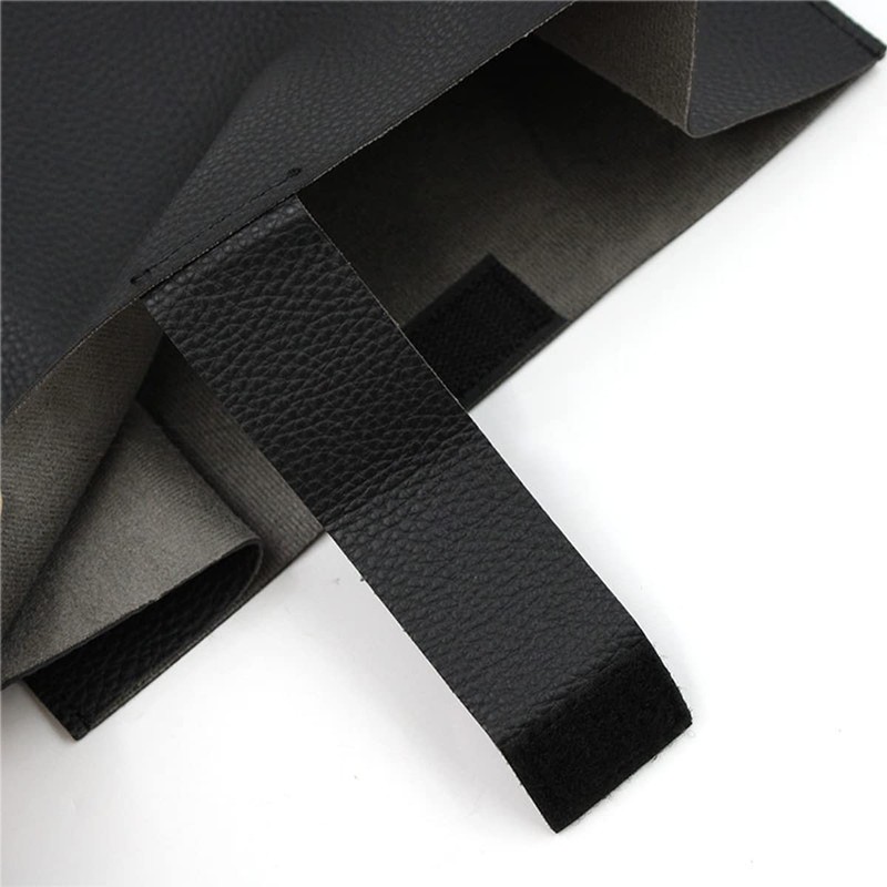 1 x Black Tissue Box Cover Square PU Leather Tissue