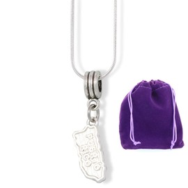 EPJ Puerto Rico Country Map Charm Snake Chain Necklace