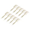 10pcs Z Shaped Wide Tooth Comb Stylish Portable Double Sided