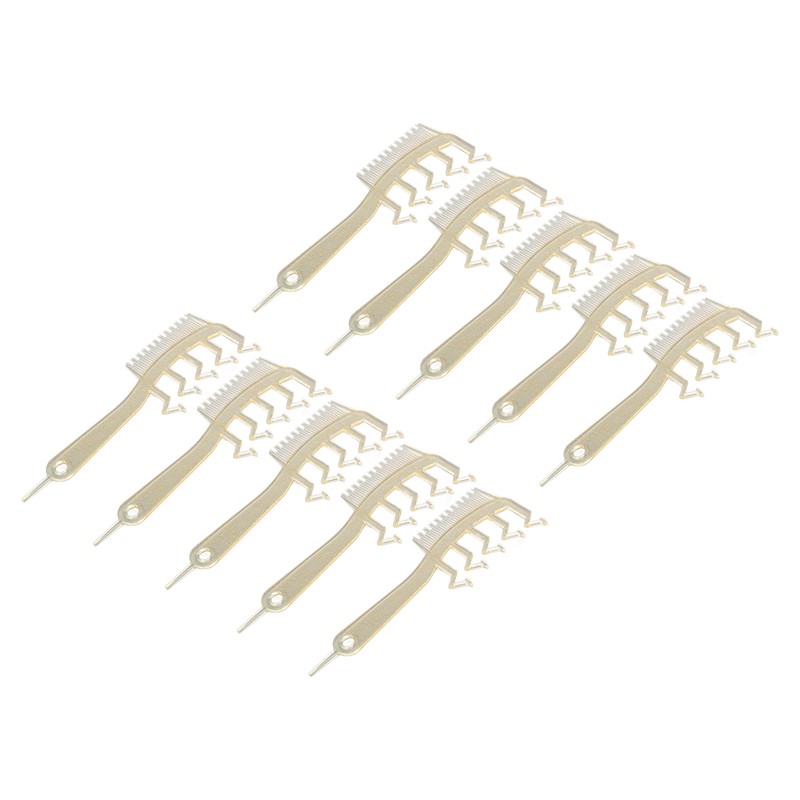 10pcs Z Shaped Wide Tooth Comb Stylish Portable Double Sided