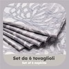 Casaviva® Set of 6 napkins made from soft satin, extra,
