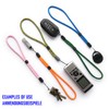 trage.band® Short Adjustable Wrist Strap Pack of 4 Black/Blue