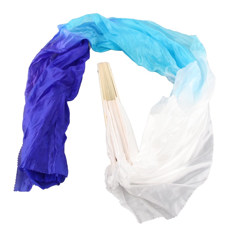 1 Pair Long Dance Fan Soft Beautiful Classical Dancing Fan