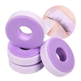Lunamoon 4 Rolls of Eyelash Tape, Eyelash Extension Tape with Dust Protection Plate, Eyelash Tape Insulation, Micropore Lash Tape, Eyelash Tape for Eyelash Extension (Tape Purple x 4)