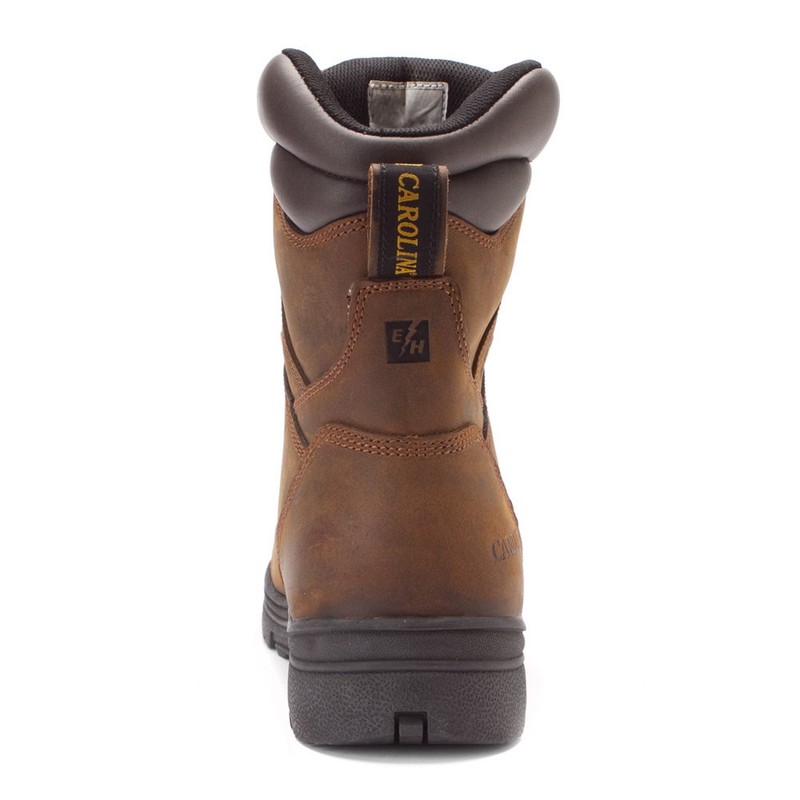 Carolina Men's Surveyor 8" Steel Toe Waterproof Work Boot, Brown