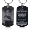 FAYERXL Scripture Baptism Holy Bible Verse Dog Tag Necklace,Engraved Catholic