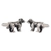 Spaniel Dog Cufflinks In Onyx Art London Cufflink Gift Box