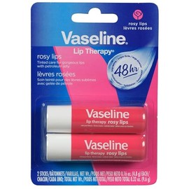 Vaseline 2 pack Bálsamo para Labios Rosy Stick Lip Therapy, 4.8 g c/u