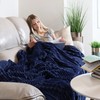 Clara Clark Cut Plush Fleece Throw Blanket - Twin Size