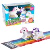 Funtime Gifts FU7400 Wind-Up Racing Unicorns, Pink and Purple, One