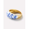 Ana Luisa Enamel Ring - Wrenley Marble Blue - Size:
