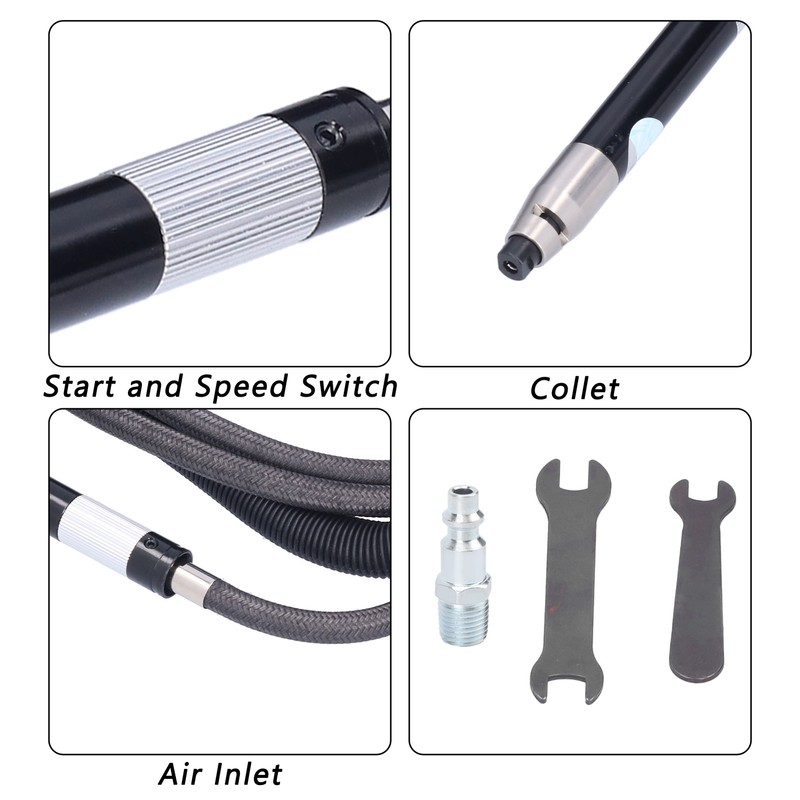 Pneumatic Grinding Pen Air Grinder Adjustable Portable Polishing Tool Set