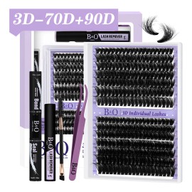 Extensiones De Pestañas Kit 3d Gruesas Individuales B&q