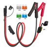 AYECEHI 10AWG SAE Adapter to Alligator Clips Connector Cable,Battery Alligator