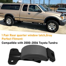 Rear Quarter Window Latch Compatible with Toyota Pickup Hilux 1989-1997 Tacoma 1989-2000,Back Left&Right Side Window Lock Assembly,Gray Window Clamp Hinge Pivot Replace for 62910-89103,2PCS