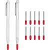 Bestgle 2pcs Tungsten Carbide Cliver with 10 Replacement Tips Metal
