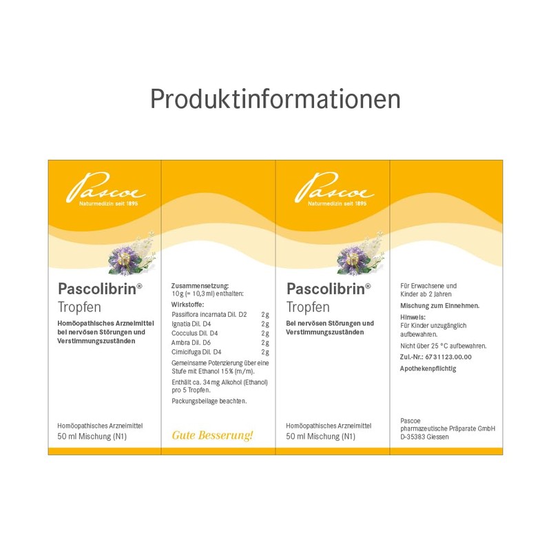Pascoe Pascolibrin Drops: for Mood Enhancement - for Nervous Disorders