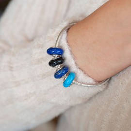 MATERIA by Matthias Wagner Gemstone Pendant Silver 925 – Natural Stone Charms & Beads for Women, Gemstone