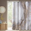 COSEVIER Shower Curtain Marble Texture for Bathroom, Polyester Fabric Waterproof