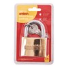 Amtech T1400C 63mm Solid Brass Padlock, Small Padlock with Keys