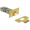 Merriway BH05985 EB 63mm (2.1/2 inch) Tubular Mortise Latch Brass